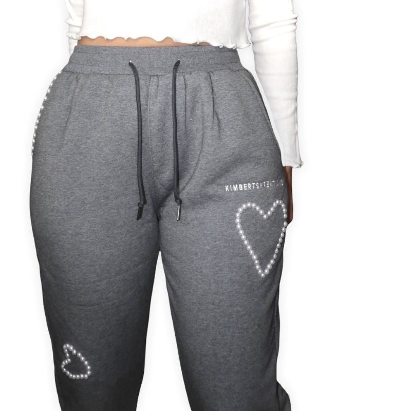 WOOL LINED SWEATPANTS - THE SCRIPT - SPACE GREY – KimbertsKreations